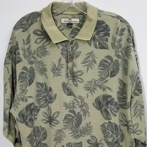 Tommy Bahama Mens Shirt Size L 70% Silk 30% Cotton
